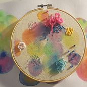 Mi Proyecto del curso: Técnicas básicas de bordado y acuarela. Embroider project by valentina_vm_03 - 05.13.2020