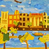 "Sueños en París" . Collage, Creativit, Traditional illustration, and Children's Illustration project by Hugo del Barrio - 05.13.2020