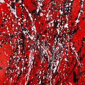 Felling black, red and white (2020). Un proyecto de Bellas Artes, Pintura y Pintura acrílica de Celeste Santaella García - 13.05.2020