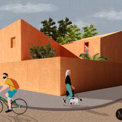 Mi Proyecto del curso: Representación gráfica de proyectos arquitectónicos. Architecture project by Melanie Merejildo - 05.14.2020