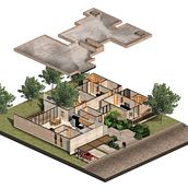 Proyecto Casa GD. Architecture, L, scape Architecture, Digital Illustration, Digital Architecture, Architectural Illustration, Design, and Traditional illustration project by Daniel Del Toro - 05.14.2020