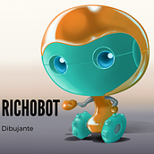 Richobot. Drawing, Digital Drawing, and Design project by Ricardo Serrano Aguilar - 05.14.2020