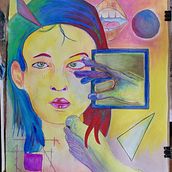 Mi Proyecto del curso: Ilustración con pintura y técnica mixta. Creativit, Drawing, and Traditional illustration project by Albert Pradells-Pelayo - 05.14.2020