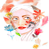 Mi Proyecto del curso: Retrato ilustrado en acuarela. Watercolor Painting project by julia - 05.14.2020