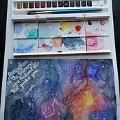 Galaxy. Traditional illustration project by Lorena Paz Arias Riquelme - 10.20.2020