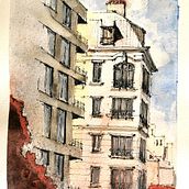 My project in Architectural Sketching with Watercolor and Ink course. Architectural Illustration project by Charl Marais - 05.14.2020