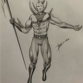 Mi Proyecto del curso: Ilustración para cómics: anatomía de un superhéroe. Sketching, Drawing, Pencil Drawing, Artistic Drawing, and Traditional illustration project by Fran EO - 05.14.2020