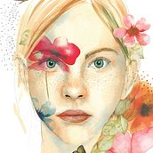 Mi Proyecto del curso: Retrato ilustrado en acuarela. Watercolor Painting project by Cecilia Mealla - 05.15.2020