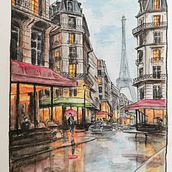 My project in Architectural Sketching with Watercolor and Ink course. Painting project by Mark Baker - 05.15.2020