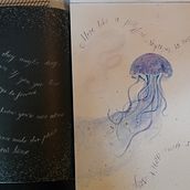 My project in English Calligraphy from A to Z course. Caligrafia, e Pintura em aquarela projeto de Nayara Soares - 15.05.2020