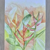 Mi Proyecto del curso: Técnicas de acuarela en negativo para ilustración botánica. Watercolor Painting project by monaokuma21 - 05.15.2020