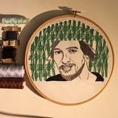 Meu projeto do curso: Criação de retratos bordados. Embroider project by macedo--rute - 05.16.2020