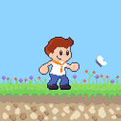 Mi Proyecto del curso: Animación de personajes en pixel art para videojuegos . Pixel Art project by Isaias Molinet - 05.16.2020