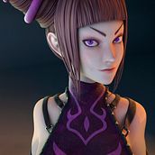 Juri Street Fighter. Een project van 3D y  3D-modellering van Meritxell Aznar Carmona - 24.03.2019