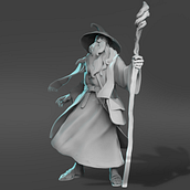 Gandalf 3D. Projekt z dziedziny 3D użytkownika Ana Fernández - 16.07.2018