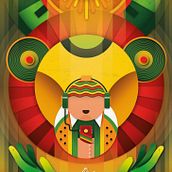 International Reggae Poster Contest 2020. Art Direction, Design, Poster Design, and Vector Illustration project by Luis Daniel Pérez Molina - 05.10.2020