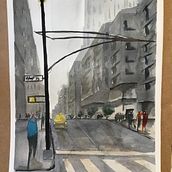 Mi Proyecto del curso: Paisajes urbanos en acuarela. Un projet de Art urbain de Rebeca Garcia - 16.05.2020