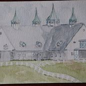 Architectural Sketching with Watercolor and Ink. Un projet de Aquarelle de Yvette Peevy - 16.05.2020