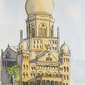 My Final Project. Architectural Illustration, Sketching, and Watercolor Painting project by Sanil Pandit - 04.23.2021