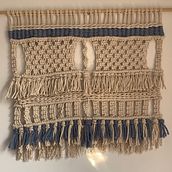 Mi Proyecto del curso: Introducción al macramé: creación de un tapiz decorativo. Macramé project by Maria Jose Gutierrez - 05.16.2020