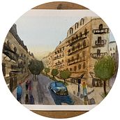 My Project in Urban Landscapes with Watercolor Course. Watercolor Painting project by Tamara Prado Angulo - 05.17.2020