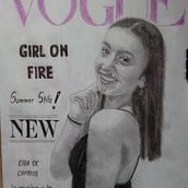 Modelo de revista. Pencil Drawing project by Ariel Gaston Quintana - 05.17.2020