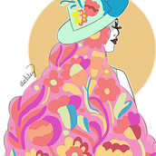 Mi Proyecto del curso: Retrato ilustrado con elementos botánicos. Digital Drawing project by Ashley Serrano - 05.18.2020