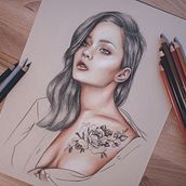 Mi Proyecto del curso: Ilustración con pastel y lápices de colores. Photographic Lighting, and Traditional illustration project by Raquel Palomino Olivares - 05.18.2020