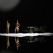 Militares en salar. Photograph project by Mateo Borrero - 05.18.2020