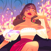 Under the Apple Tree. Un proyecto de Diseño de personajes, Ilustración digital e Ilustración tradicional de Joana Neves - 03.06.2019