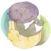 3 Gatos. Traditional illustration project by Hache Marcuzzo - 05.19.2020