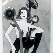 My project in Introduction to Illustration with India Ink course. Traditional illustration project by Candace Westby - 05.19.2020