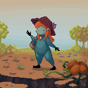 My Pixel Art Character Project:. Drawing, Digital Drawing, Character Design, Digital Illustration, and Pixel Art project by Mille Montenegro - 05.19.2020