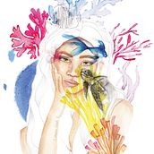 Mi Proyecto del curso: Retrato ilustrado en acuarela. Un progetto di Pittura ad acquerello di Lorena Greer - 18.05.2020