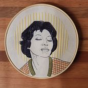 Meu projeto do curso: Criação de retratos bordados. Bordado projeto de Drielle Cristina - 20.05.2020