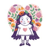 Meu projeto do curso: Retrato ilustrado com elementos botânicos. Un progetto di Illustrazione tradizionale di Céline Berni - 27.05.2020