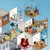 URBANBAT 2020. Un progetto di Architettura, Br, ing, Br, identit, Collage e Illustrazione digitale di Diego Wamba - 07.07.2020