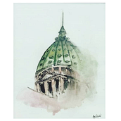 Arquitectura con acuarelas. Un progetto di Architettura, Disegno artistico e Illustrazione architettonica di Malena - 20.05.2020