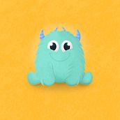 #Monster | Ilustración digital con Procreate. Un proyecto de Ilustración tradicional e Ilustración digital de Micaela Bellati - 20.05.2020