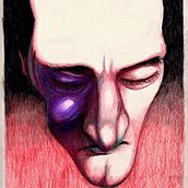 This is what I arrived at with my project.  I wanted to highlight an injury to the right side of the subject's face in the form of bruising and swelling.  In hindsight, I think this may have over complicated the task.  I'd love to have some feedback.  . Un proyecto de Ilustración tradicional de Scott Carola - 21.05.2020