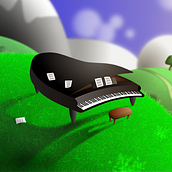 Pastoral, para piano (2017-20). Digital Illustration project by Chema Mrua - 05.22.2020