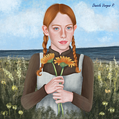 Mi Proyecto del curso: Técnicas digitales de retrato ilustrado . Portrait Drawing, Digital Drawing, Realistic Drawing, Botanical Illustration, and Digital Illustration project by Daniela Vargas - 05.31.2020