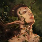 My project in Digital Fantasy Portraits with Photoshop course. Projekt z dziedziny Ilustracja c, frowa, Trad, c, jna ilustracja i Portret użytkownika Xin Tong Chin - 23.05.2020