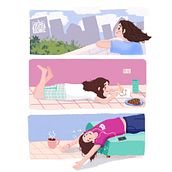 Quarantine Moods. 2D Animation project by Rose Villacorta - 04.11.2020