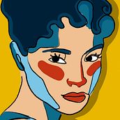 Retrato abstracto. Un progetto di Illustrazione tradizionale e Illustrazione digitale di Maria Aracil Lopez - 22.05.2020