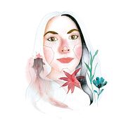 Mi Proyecto del curso: Retrato ilustrado en acuarela. Traditional illustration, and Watercolor Painting project by Manuela Cardona Murcia - 08.17.2019