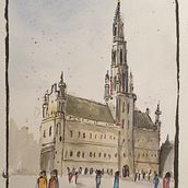 Grand-Place Brussels. Un progetto di Bozzetti e Pittura ad acquerello di seb_art - 22.05.2020