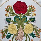 Mi Proyecto del curso: Técnica de bordado con paso atrás. Embroider, and Textile Design project by Maria Echarry - 05.21.2020