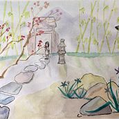 Mi Proyecto del curso: Ilustración en acuarela con influencia japonesa. Un proyecto de Ilustración tradicional de Christèle MOUCHEL - 23.05.2020