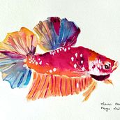 Mi Proyecto del curso: Técnicas experimentales de acuarela para principiantes . Un progetto di Illustrazione tradizionale e Pittura ad acquerello di Elena Madalena - 23.05.2020